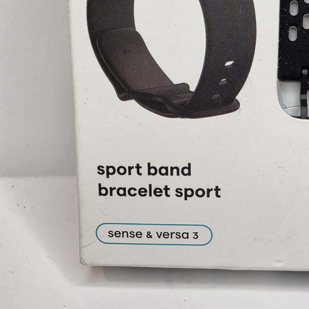 Fitbit Sense / Versa 3 Fitness Tracker Replacement Black Watch Band Size Small